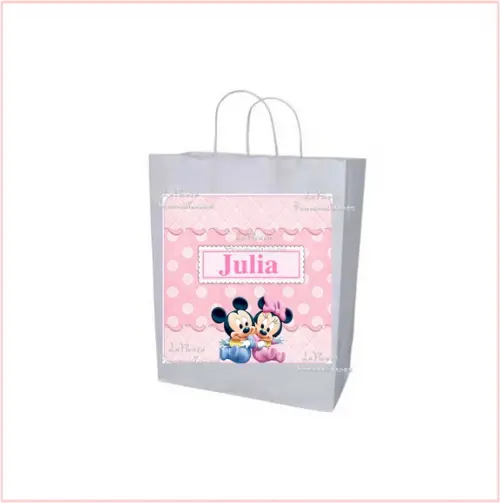 Rótulo Sacolinha Adesiva Baby Disney