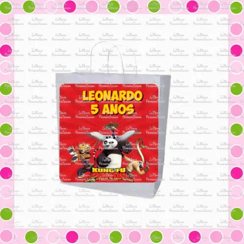 Rótulo Sacolinha Adesiva Kung Fu Panda