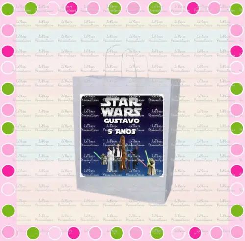 Rótulo Sacolinha Adesiva Star Wars