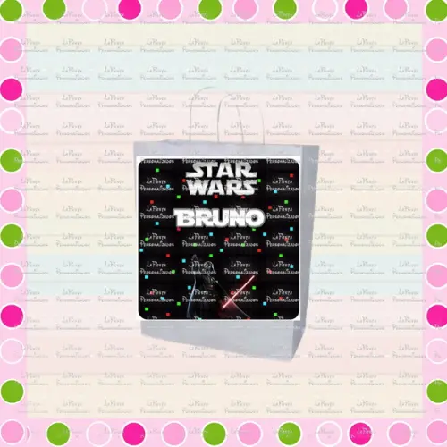 Rótulo Sacolinha Adesiva Star Wars