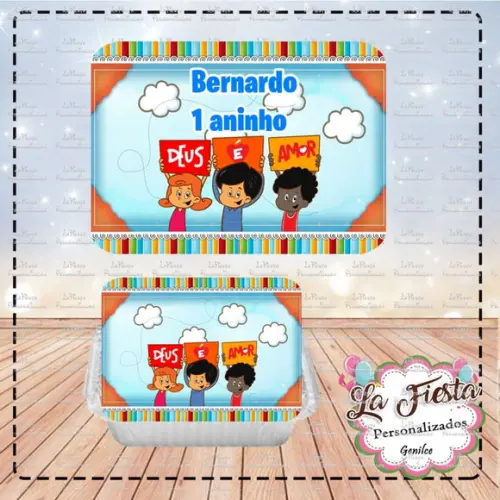 Tampa Marmita 250 ml 3 Palavrinhas
