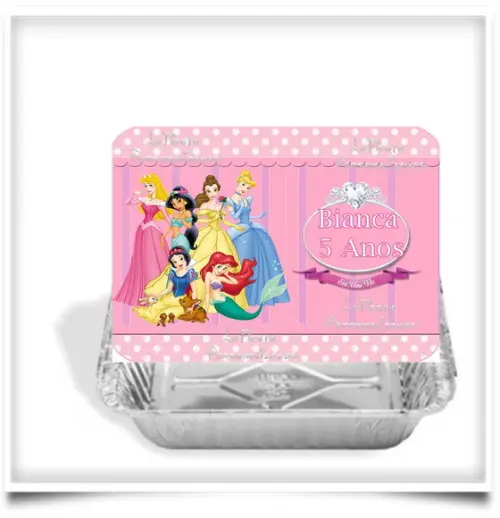 Tampa Marmita 250 Ml As Princesas