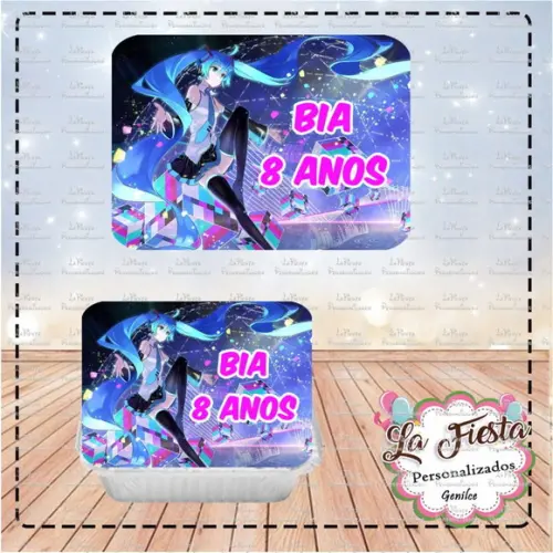 Tampa Marmita 250 ml Hatsune Miku