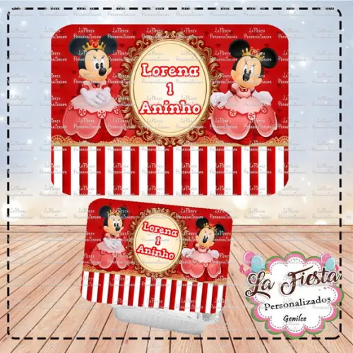 Tampa Marmita 250 Ml Minnie Realeza