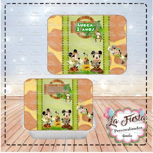 Tampa Marmita 250 ml Mickey Safari