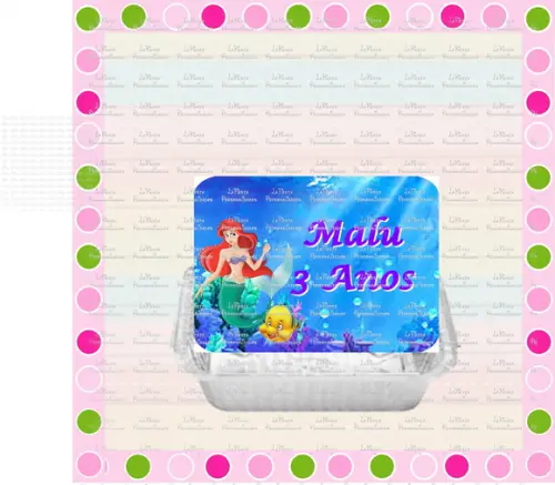 Tampa Marmita 250 ml Pequena Sereia