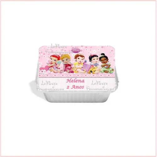 Tampa Marmita 250 Ml Princesas Baby