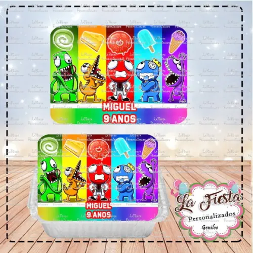 Tampa Marmita 250 ml Rainbow Friends