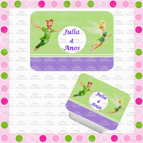 Tampa Marmita 250 Ml Sininho Tinker Bell