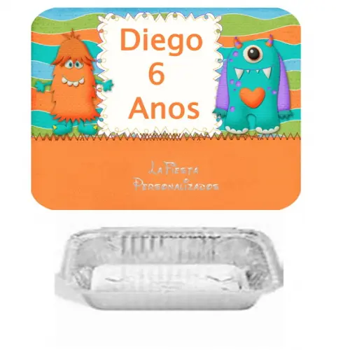 Tampa Marmita 500 Ml Monstrinhos