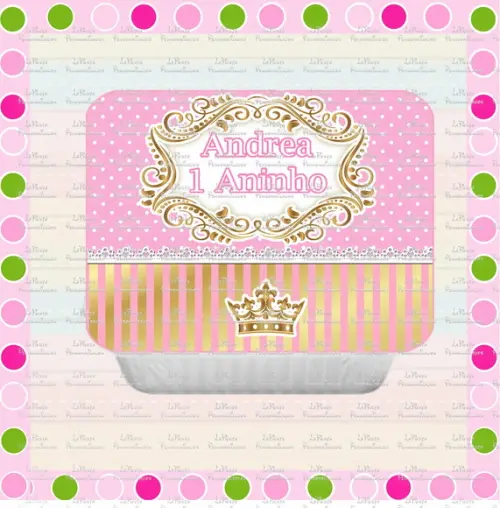 Tampa Marmita 500 Ml Princesa Coroa