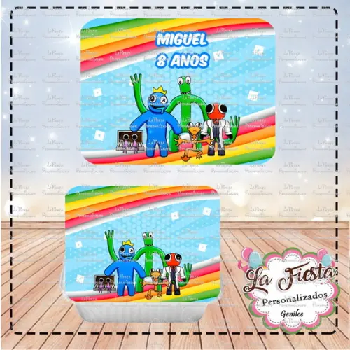 Tampa Marmita 500 ml Rainbow Friends