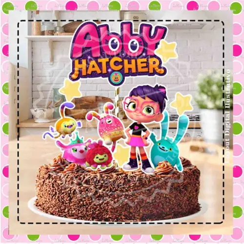 Topo de Bolo Abby Hatcher