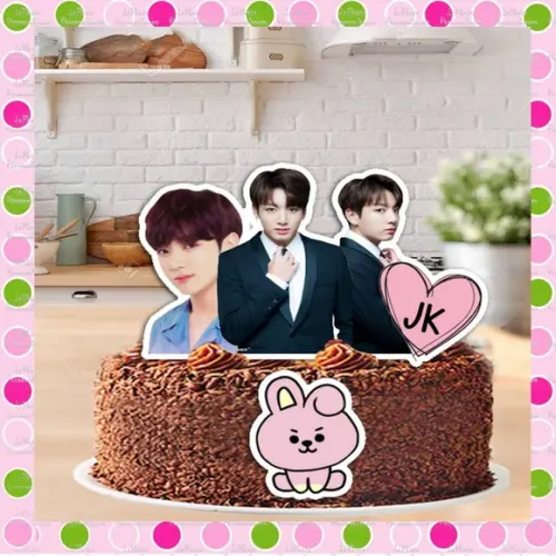 Topo de Bolo Banda Bts