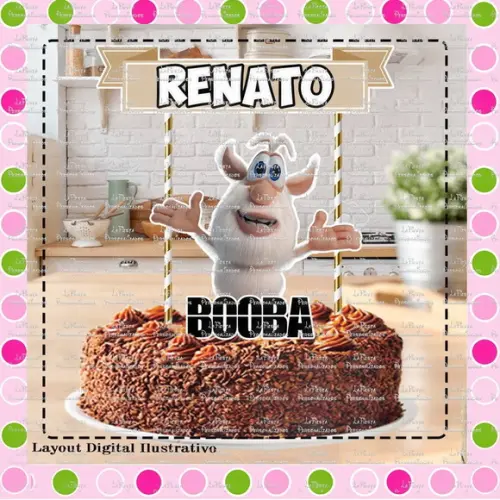 Topo de Bolo Booba