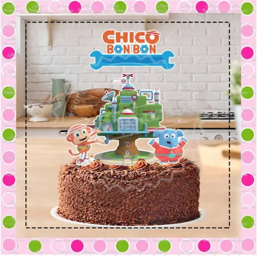 Topo de Bolo Chico Bonbon