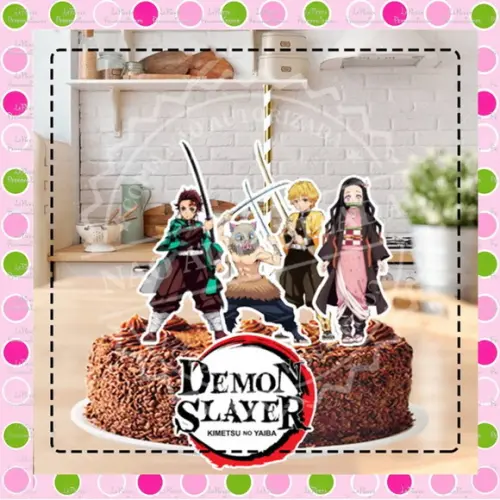 Topo de Bolo Demon Slayer - Kimetsu no Yaiba