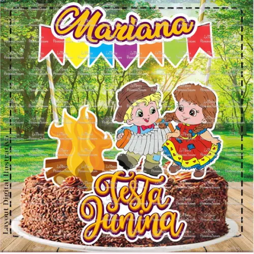 Topo de Bolo Festa Junina