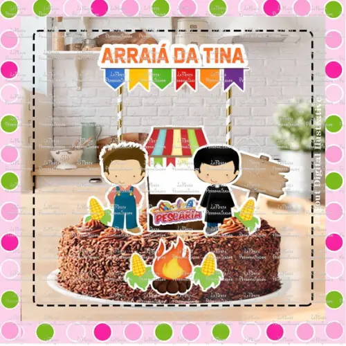 Topo de Bolo Festa Junina