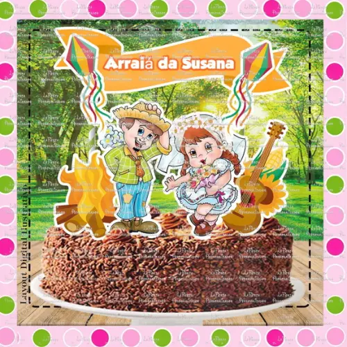 Topo de Bolo Festa Junina