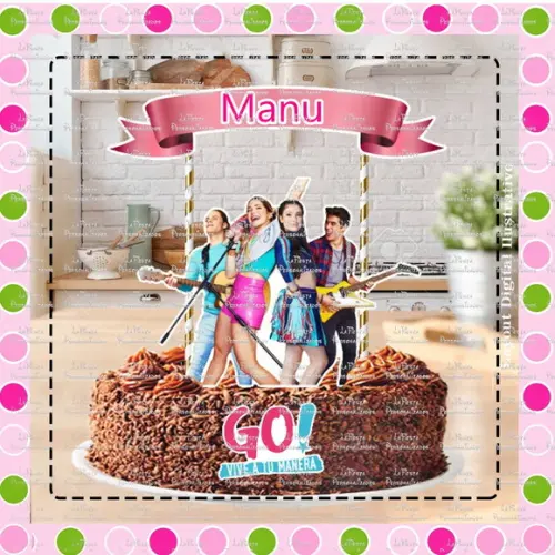 Topo de Bolo Go! Viva a sua maneira