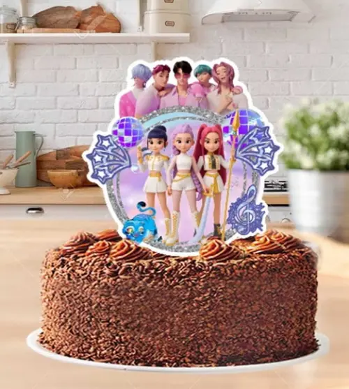 Topo de Bolo Guerreiras do Kpop