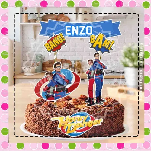 Topo de Bolo Henry Danger