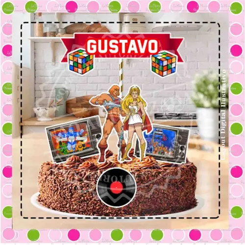 Topo de Bolo He-man
