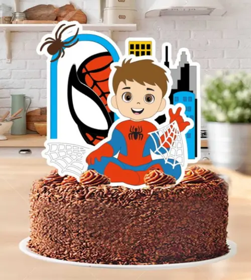 Topo de Bolo Homem Aranha