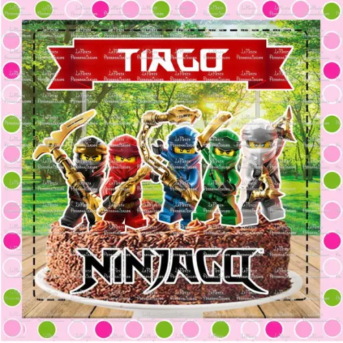 Topo de Bolo Lego Ninjago