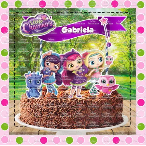 Topo de Bolo Little Charmers
