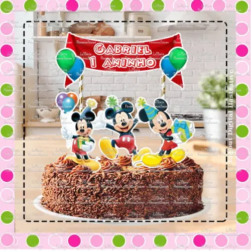 Topo de Bolo Mickey