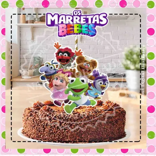 Topo de Bolo Muppets Baby