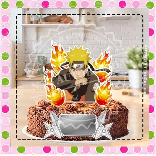 Topo de Bolo Naruto