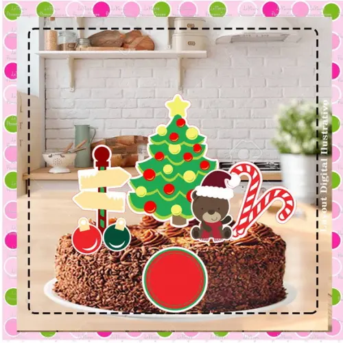 Topo de Bolo Natal