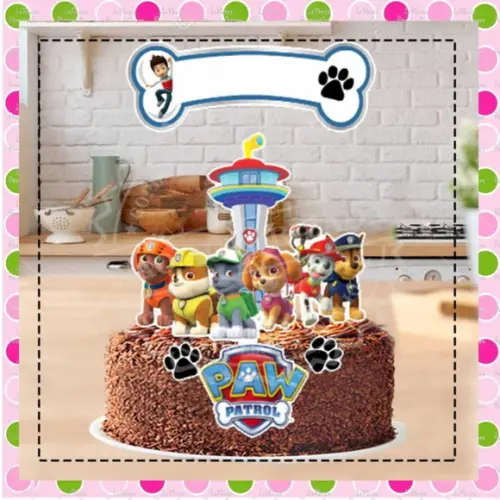 Topo de Bolo Patrulha Canina