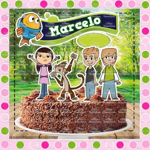 Topo de Bolo Peixonauta
