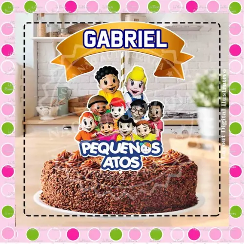 Topo de Bolo Pequenos Atos