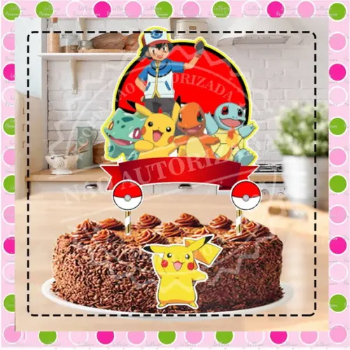 Topo de Bolo Pokémon