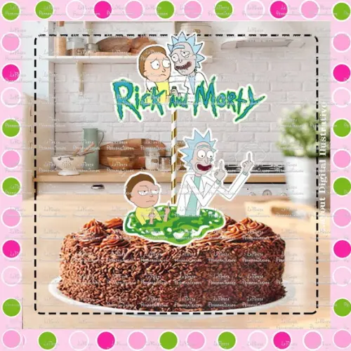 Topo de Bolo Rick and Morty