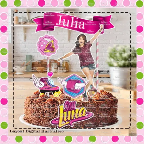Topo de Bolo Soy Luna