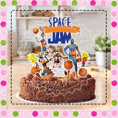 Topo de Bolo Space Jam