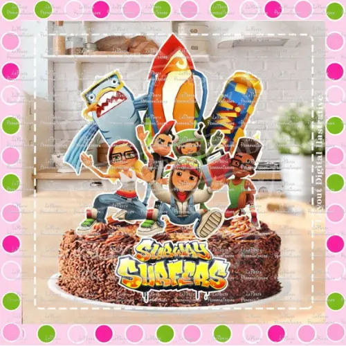 Topo de Bolo Subway Surfers