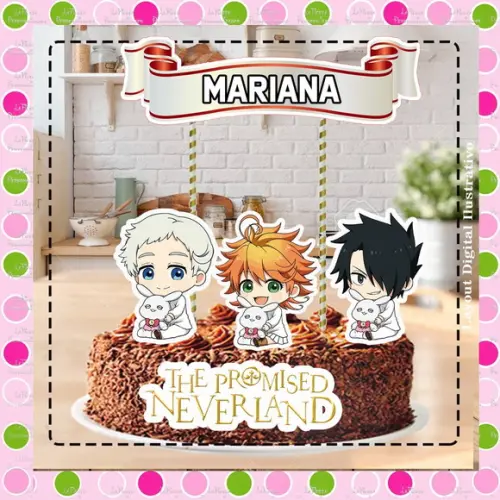 Topo de Bolo The Promised Neverland