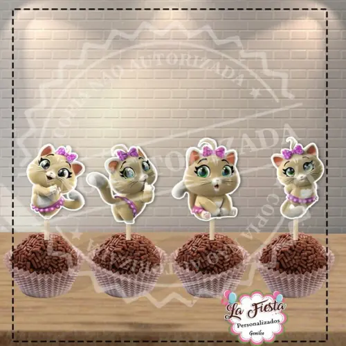 Topper Tag para Docinhos 44 Gatos