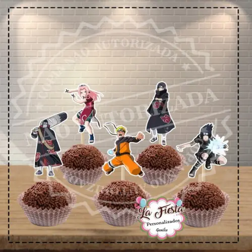 Topper Tag para Docinhos Naruto