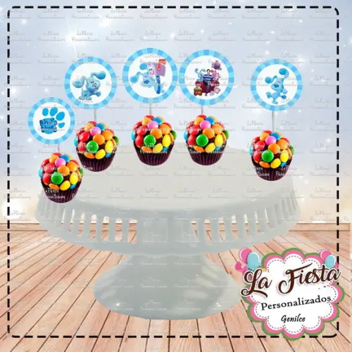 Toppers para docinho As pistas de blue