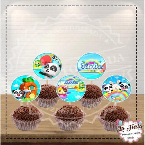 Toppers para docinho Baby Bus