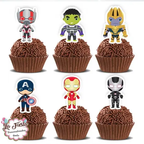 Toppers para Docinho Avengers Vingadores