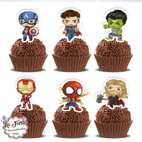 Toppers para Docinho Avengers Vingadores